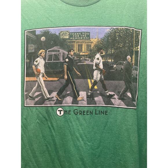 Boston Celtics Legends Men’s The Green Line Graphic Pullover T Shirt SZ XL Green - Picture 2 of 4